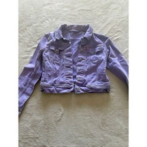 Levi's Royal Lilac Trucker Jean Jacket Women's‎ Size S Purple Denim